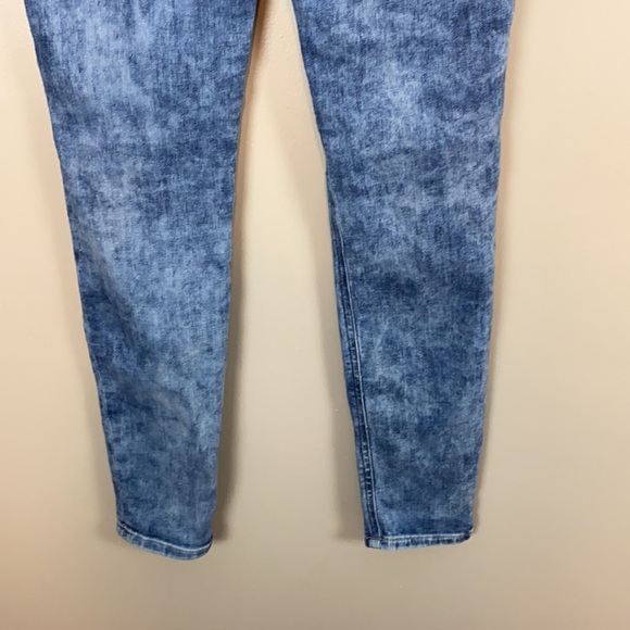 Express High Rise Leggings Acid Wash Jeans Size 4 - Picture 4 of 13